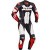 Ixon Tuta Moto Intera in Pelle Ixon JACKAL Nero Bianco Rosso