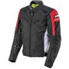 Oj Atmosfere Giacca Moto in Tessuto OJ MOOD Nero Rosso Bianco