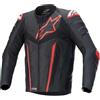 Alpinestars Giubbotto Moto in Pelle Alpinestars FUSION Nero Rosso Fluo