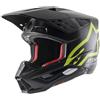 Alpinestars Casco Moto Cross Enduro Alpinestars S-M5 COMPASS Nero Giallo