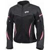 Gms Giubbotto Moto Donna Estivo Gms TARA Mesh Nero Rosa