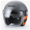 Blauer Casco Moto Jet in Fibra Blauer POD Grigio Nero Arancio