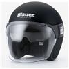 Blauer Casco Moto Jet in Fibra Blauer POD Monocolore Nero Opaco