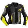 Ixon Giacca Moto in Pelle Ixon VENDETTA JK EVO Nero Antracite Gia