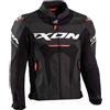 Ixon Giacca Moto in Pelle Ixon JACKAL JKT Nero Bianco Rosso