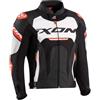 Ixon Giacca Moto in Pelle Ixon JACKAL JKT Bianco Nero Rosso