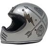 Premier Casco Moto Integrale Custom Premier MX NX SILVER CHROMED