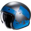 Hjc Casco Moto Jet Custom Hjc V31 KUZ MC2SF Grigio Opaco Blu