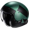 Hjc Casco Moto Jet Custom Hjc V31 KUZ MC4SF Nero Opaco Verde