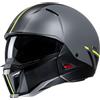 Hjc Casco Moto Jet Hjc i20 BATOL MC3HSF Grigio Opaco Giallo FLuo