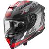 Premier Casco Moto Integrale Premier HYPER XR92BM Grigio Rosso Opaco