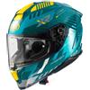 Premier Casco Moto Integrale Premier HYPER XR21 Azzurro Giallo