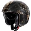 Premier Casco Moto Jet in Carbonio Premier VINTAGE CARBON NX GOLD CH