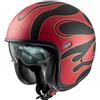 Premier Casco Moto Jet Premier VINTAGE FR 2 BM Rosso Opaco Nero