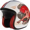 Premier Casco Moto Jet Premier VINTAGE PIN UP8 BM Bianco Opaco