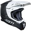 Just1 Casco Moto Cross Enduro Just1 J22 Frontier Nero Bianco Carbo