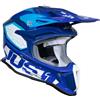 Just1 Casco Moto Cross Enduro Just1 J18-f Hexa Bianco Blu