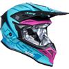 Just1 Casco Moto Cross Enduro Just1 J39 Thruster Petrol Blu Fuxia