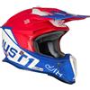 Just1 Casco Moto Cross Enduro Just1 J18 Mips Vertigo Blu Bianco Ro