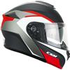 Cgm Casco Moto Modulare CGM 568G BER DRESDA Nero Rosso opaco