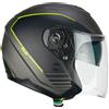 Cgm Casco Moto Jet CGM 160G JAD RIDE Grafite Giallo fluo opaco