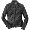 Giacca Moto In Pelle Vintage Black Cafè London LJ10677 Nero Grigio