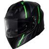 Ixs Casco Moto Integrale iXS 217 2.0 Nero Opaco Verde