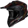 Ixs Casco Moto Cross Enduro iXS 189 FG 2.0 Nero Opaco Rosso