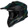 Ixs Casco Moto Cross Enduro iXS 189 FG 2.0 Nero Opaco Giallo Flu