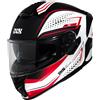 Ixs Casco Moto Integrale iXS 422 FG 2.2 Nero Opaco Rosso
