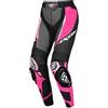 Ixon Pantalone Moto in Pelle Donna Ixon VORTEX 3 PT L Nero Rosa B
