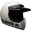Bell Casco Moto Integrale Custom Bell MOTO-3 CLASSIC Bianco