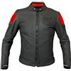 Berik Giubbotto Moto in Pelle Berik LJ-221324-BK Nero Rosso