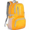 ZOMAKE Zaino Pieghevole Leggero 35L Zaini Ripiegabile Piccolo,Packable Backpack Da Trekking Per Donna Uomo Viaggio Città Sportivo(Arancione)