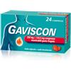 Gaviscon 250mg + 133,5mg Compresse Masticabili Gusto Fragola per Bruciore di Stomaco Occasionale, 24 Compresse