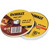 DEWALT DISCO HIGH PERFORMANCE TAGLIO INOX - PIATTO - IN SCATOLA DI METALLO - 115mm 1mm - Confezione da 10 pezzi, DT3506-QZ
