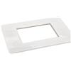 Tot Electric Placca 4 moduli bianca plastica per Bticino Living air compatibile tipo lnc4804bn