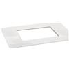 Tot Electric Placca 7 moduli bianca plastica per Bticino Living air compatibile tipo lnc4807bn