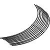 MEZOKUCEL 10 Pezzi Fili per Decespugliatori, F016800431 Filo Nylon per Tagliabordi per Decespugliatore Bosch AFS 23-37, Lunghezza: 37 cm, Diametro: 3,5 mm (37 cm x 3,5 mm)