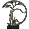 Casablanca modernes Design Casablanca - Scultura decorativa in resina artificiale, con ciondolo a forma di albero, colore: bronzo, altezza 32 cm