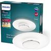 Philips LED Garnet SceneSwitch, Plafoniera Rotonda, Luce Calda, Dimmer a Fasi, 30W, Bianco