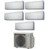 Daikin Climatizzatore BTU 7+7+9+9+18 FTXA20CS FTXA20CS FTXA25CS FTXA25CS FTXA50CS 5MXM90A Penta Split Stylish Silver WIFI
