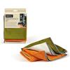 Perfetto Microset Set 3 Pezzi Panni Microfibra, Tessuto, Zucca/Grigio/Petrolio, 40 x 35 x 0,5 cm