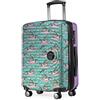 HAUPTSTADTKOFFER Mitte - Bagaglio a Mano, 2.9 Kg Un Gioco da Ragazzi, TSA, Valigia Rigida, Trolley con 4 Ruote, Bagaglio a Mano 55 cm, 42 L, Motivo Valigia, Unicorn Lilla