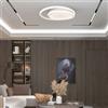 V-TAC VT-7783 Lampadario led da soffitto rotondo bianco doppio cerchio 300mm 24W 4000K design moderno - sku 6995