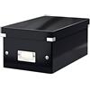 Leitz Click & Store WOW Scatola Archivio DVD, per Archivio e Organizzazione di DVD, Adatta a Casa e Ufficio, Nero, 60420095
