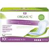 Organyc - Assorbenti per Perdite Urinarie in Cotone Certificato 100% Biologico - Super assorbenti, 1 Confezione da 10 Unità