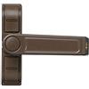 Abus 2410 Serratura per Finestre, Blocco con Chiavistello a Perno per Finestre ad un'Anta, Serratura Multipla, Livello di Sicurezza: 6, 89620, Marrone