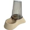 Love Story Dispenser acqua e crocchette in plastica, 1,5 l, 26 x 18 x 25,5 cm, Mocaccino