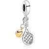 Annmors Charm Ciondolo Inverno Pupazzo Fiocco di neve 925 Argento Sterling Pendenti per Donne Braccialetti e Collane